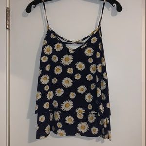 Sunflower Flouncy Tank Top by Alya